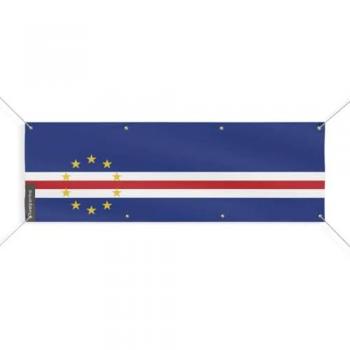 Cape Verde Flag with 8 Eyelets 150x450 cm