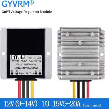Regulador DC 12–15 V con módulo de aumento y conversión impulsional 60 W