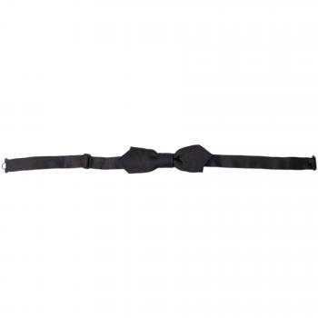 Dolce & Gabbana Noir Silk Pocket Square Bow Tie