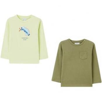 OVS Langarmshirt 2er Pack Limettenschattierung
