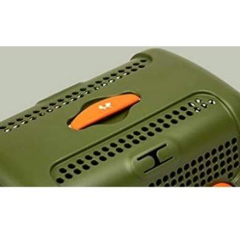 Transportín verde y gris oscuro United Pets