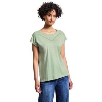 STREET ONE Damen Shirttop mit dekorativem Tape