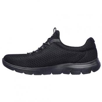 Skechers Summit Black GreenStride (Size 2) – Plant‑Based, Machine Washable