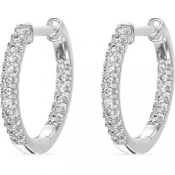 Damen‑Creolen CHRIST 88395573 – Diamant‑Set in Weißgold