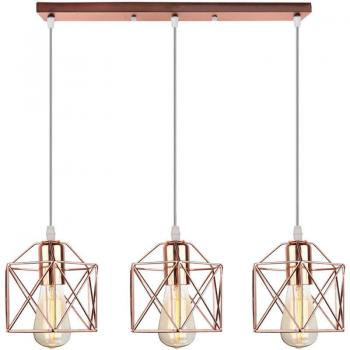 Lámpara de Metal Vintage 3 Luces