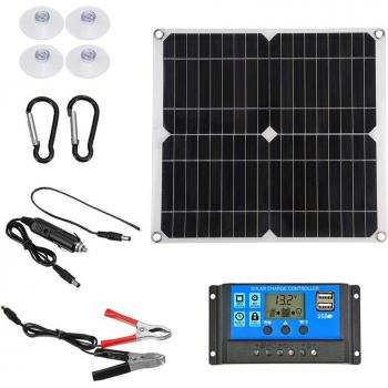 100W Solar Battery Charger Kit