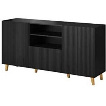Buffet Commode Pafos 150 cm Mat Noir