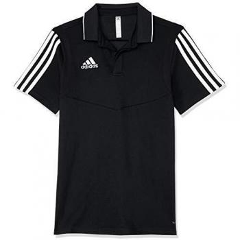 Adidas Tiro19 Polo en Coton Mixte Enfant, Noir/Blanc, FR : M
