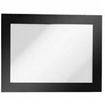 Durable Duraframe A6 Info-Rahmen (selbstklebend, 2er Pack, schwarz)