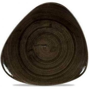 Churchill Stonecast Iron Black Triangular Tableware – 6 Unit Set