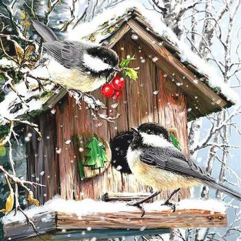 Kreuzstich-Vogelbilder