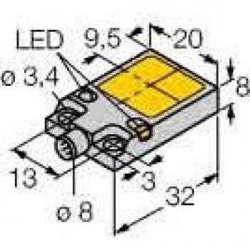BI8U‑Q08‑AP6X2‑V1131 8 mm Proximity Switch (Inductive)