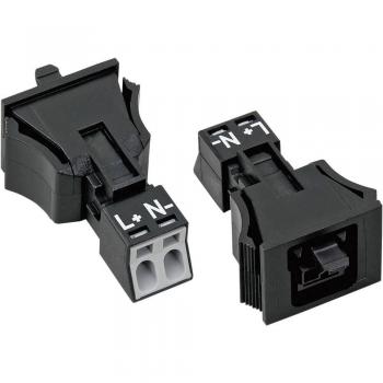Connecteur Électrique Wago 890-702 2 Pôles 16A Noir