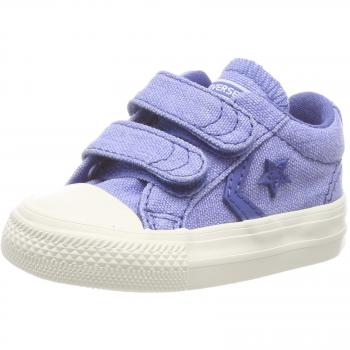 Converse Unisex Baby Star Player EV 2V OX Nachtzeit Blau Hausschuhe, 20 EU, 441