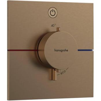 Thermostat Hansgrohe ShowerSelect Comfort E, 1 utilisateur, bronze brossé