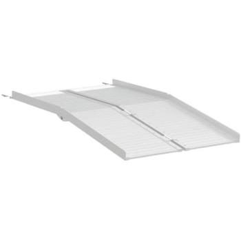 VidaXL 152×73×5 cm Aluminum Silver Folding Wheelchair Ramp