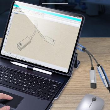 Câble adaptateur USB C OTG avec fonction de charge rapide pour appareils mobiles
