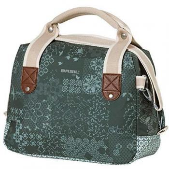 Basil Lenkertasche Boheme City Bag, Waldgrün, mit Reißverschluss, 8 Liter