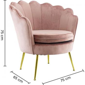 Sedia di Design Venere in Velluto Antico con Piedi d’Oro