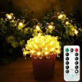 Battery Operated Warm White Ball LED String Lights