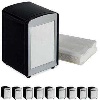 Tablette de distribution de serviettes noir – Pack de 10 unités