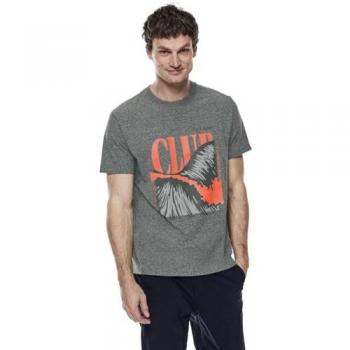 STREET ONE MEN Short‑Sleeve Tee Herren M Grau Polyester/ Baumwolle/ Viskose