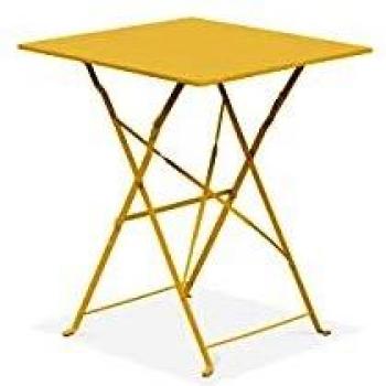 Piatto Pieghevole Giallo Acciaio per Giardino