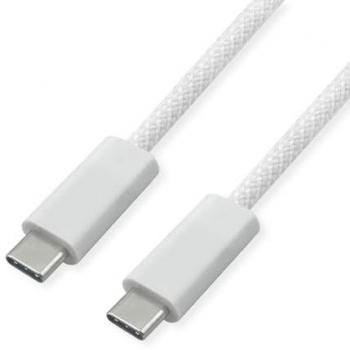 ROLINE 11028340 1.0 m USB‑C C‑to‑C 240 W 40 Gb/s Ultra‑Fast Cable (White)