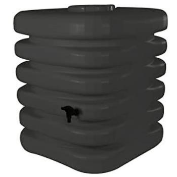 Récupérateur d'eau de pluie Cubique 1000 L anthracite + Kit raccord chéneau 105 x 100 x 120 cm Anthracite