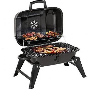 Barbacoa de Carbón para Acampada Outsunny 59x43x39cm