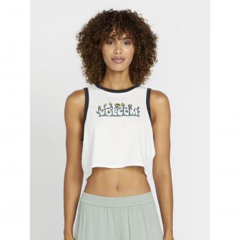 Star White Fun Fever Tank by Volcom for Women