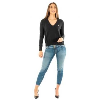 Tommy Jeans Essential V-Neck Sweater für Damen
