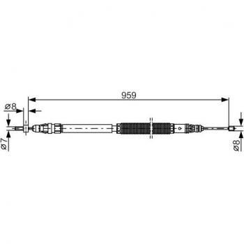 BOSCH Bremsseil für Citroën 1 987 482 001