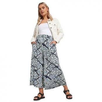 Midaxi Yours Curve Jupe‑Culotte Bleu Clair 54 Jersey