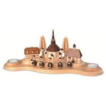Müller‑Kleinkunst Erzerh. – Seiffener Dorf Kerzenhalter (groß) in