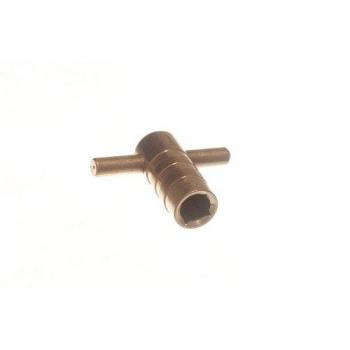 T Bar Easy Grip Radiator Bleed Key Brass
