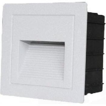 Lámpara de pared LED 2W, luz empotrada de escalón, 85-260V, ideal para sótanos y porches