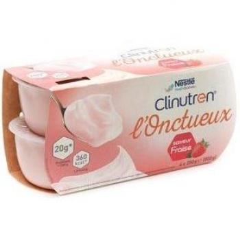 CLINUTREN L'ONCTUEUX Fraise Pot 4x 200g