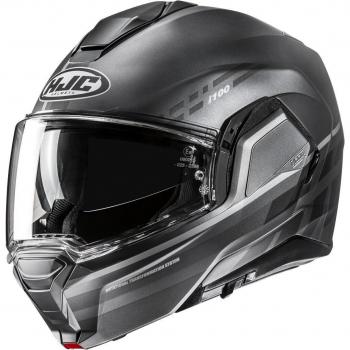 HJC i100 System Modulaire Casque Noir-Gris 2XL