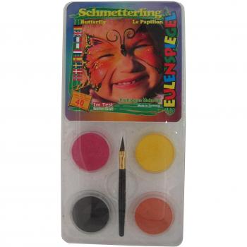 Eulenspiegel 4-Farben Schmetterling Set