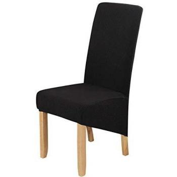 XL Polar Fleece Chair Covers Long Back Black