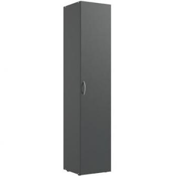 Graphit Garderobenschrank 1-türig MIAMI-43, B/H/T ca. 40/185/54 cm