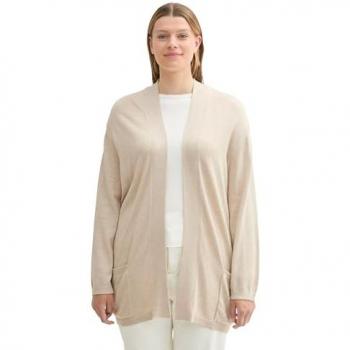 TOM TAILOR PLUS Cardigan, ohne Verschluss und mit