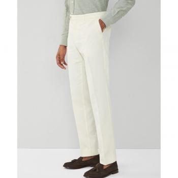 Pantaloni Hackett in Lino Bianco Slim Fit