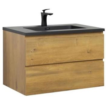 Mobile da Bagno Rovere Angela 80 cm Lavello Nero