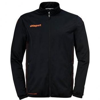 Uhlsport Kinderjacke Score Classic, schwarz mit fluoreszierendem Orange