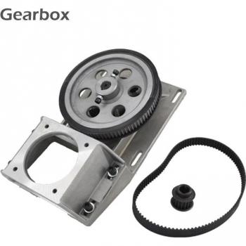 PANSTAR 1.25mod CNC Helical Gearbox with Pulley for NEMA34/NEMA23
