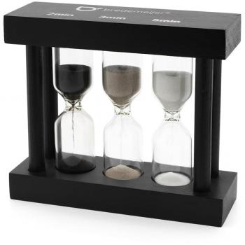 Timer thé 3 plis noir 2/3/5 minutes 195005 – Bredemeijer