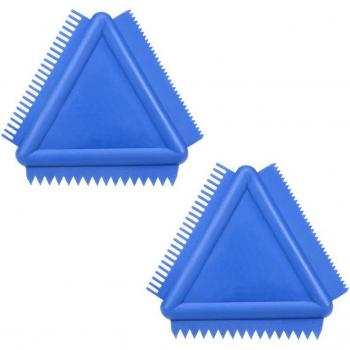 Blue 4 Inch Rubber Graining Pattern Tool for Painting (2 Pcs)