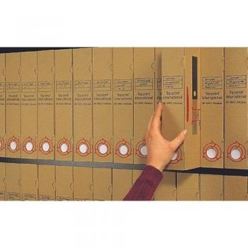 25er Set Archivordner naturbraun Top-Print